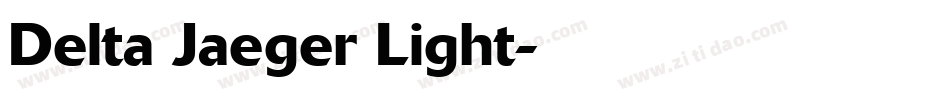 Delta Jaeger Light字体转换